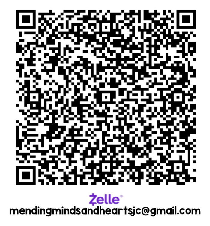 Scan with your banking app to give via Zelle